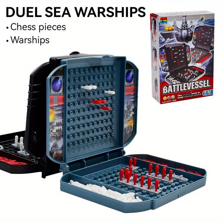 Two-Player Table Game Kid Interesting Black Warship Sea Ship Board Game Boys Toys, Educational Toy