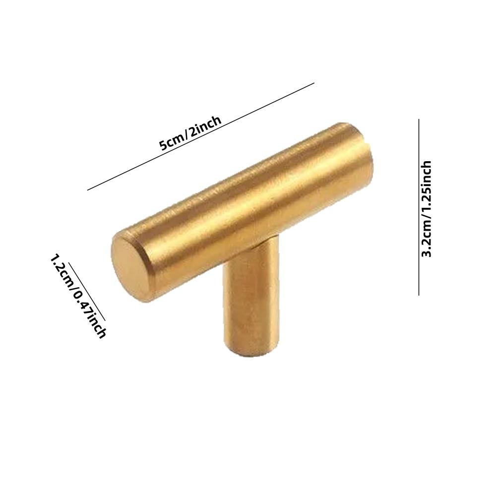 Modern Rectangular Cabinet Knobs and Pulls, Door Hardware, 50mm Long Single Hole Door Handles with Screws, Easy Installation, Simple Design