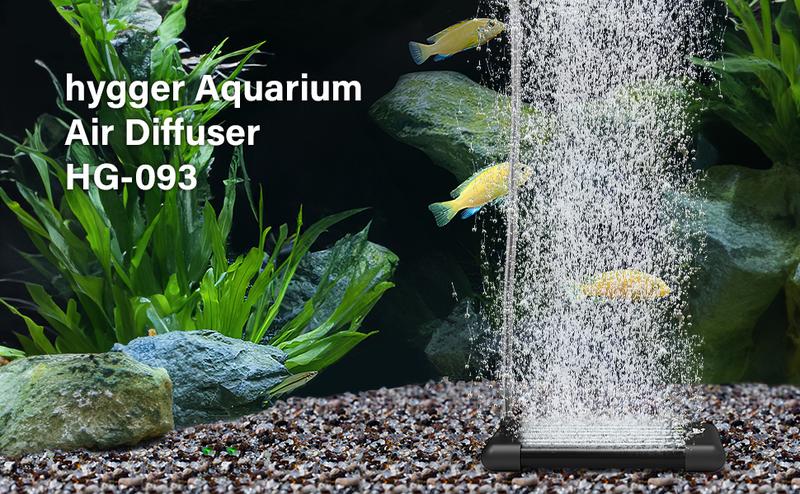 hygger aquarium bubble tube Non-Clogging Fish Tank Bubbler, Aquarium Air Stone with Special EVA Material, Air Bubbler for Nano Air Pump Fish Tank Small Bucket and Hydroponics