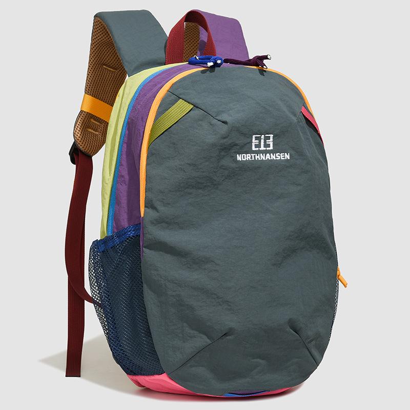 Unisex Minimalist Lightweight Mesh Outdoor Backpack for Adults, Zip Closure, Adjustable Padded Shoulder Straps, Anti-Splashing, High-Capacity, Stain-Resistant, Multiple Pockets, Wipe-Clean, Extra Stability, Casual Hiking Use