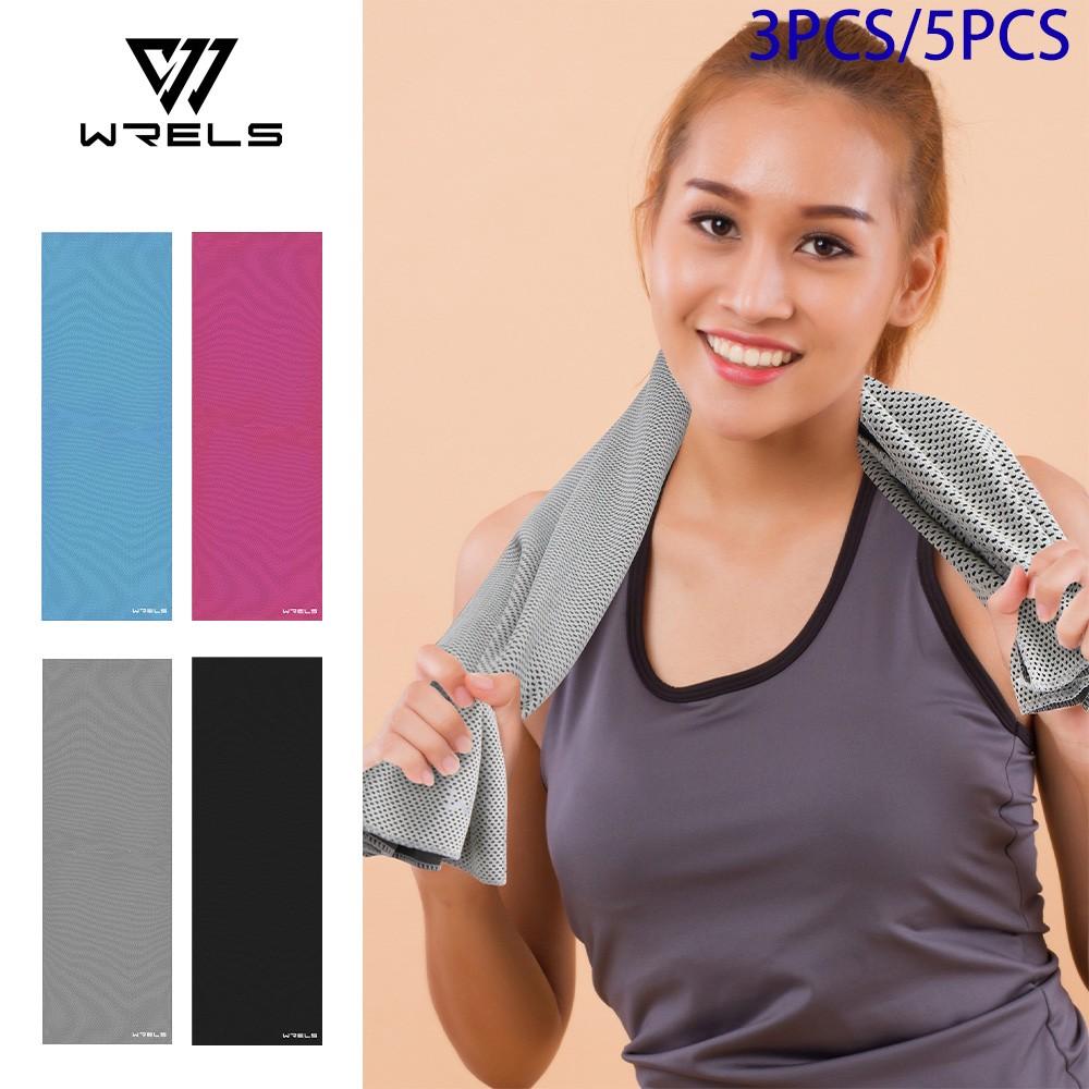 3pcs/5pcs Cooling Sweat-Wicking Quick-Dry Sports Towel, Soft Skin-Friendly Breathable Comfort, Gym Running Basketball Sports Towel