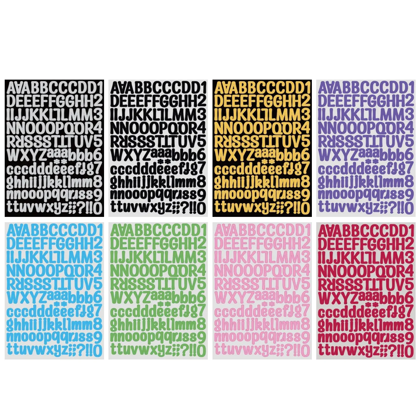 8 Letter Stickers, 8 Colors Alphabet Number Stickers, Shiny Gold Silver Letters, Christmas Gift, DIY Crafts, Scrapbook, Envelope, Card, Sign Decor, Glossy Stickers, Aesthetic Stickers
