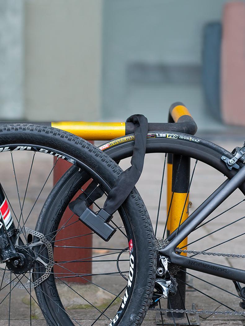 ROCKBROS Bike Chain Lock 3.18ft Heavy Duty Motorcycle Chain Locks 8mm Thick Anti-Theft Security Bicycle Lock with 2 Keys for Mountain Road Electric Bike, Motorcycles, Scooter, Door, Gates