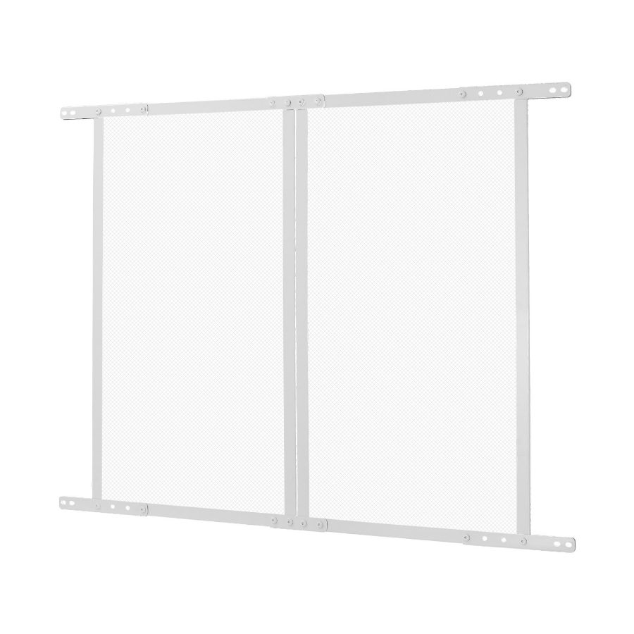 VEVOR RV Screen Door Protector, 28.5x31.5 inch Door Grille, Easy to Install and Disassemble, Reinforced Breathable Protective Mesh, Aluminum Alloy Camper RV Entry Protector for Pet Protection, White