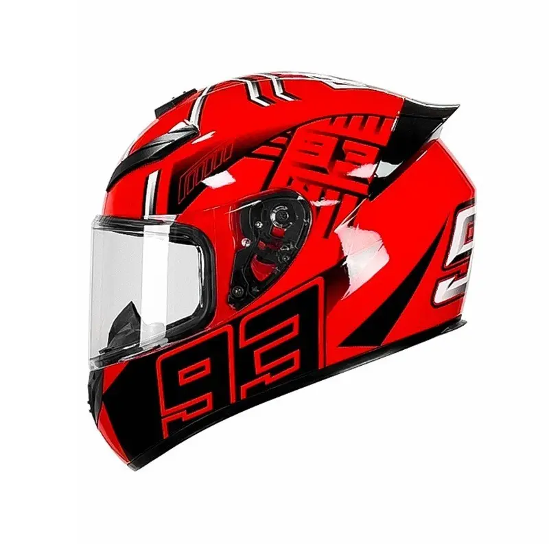 Vintage Outdoor Motorcycle Helmet Unisex Full Head Protection, Anti-Fog Waterproof Racing Style, Customizable Motorbike Helmets