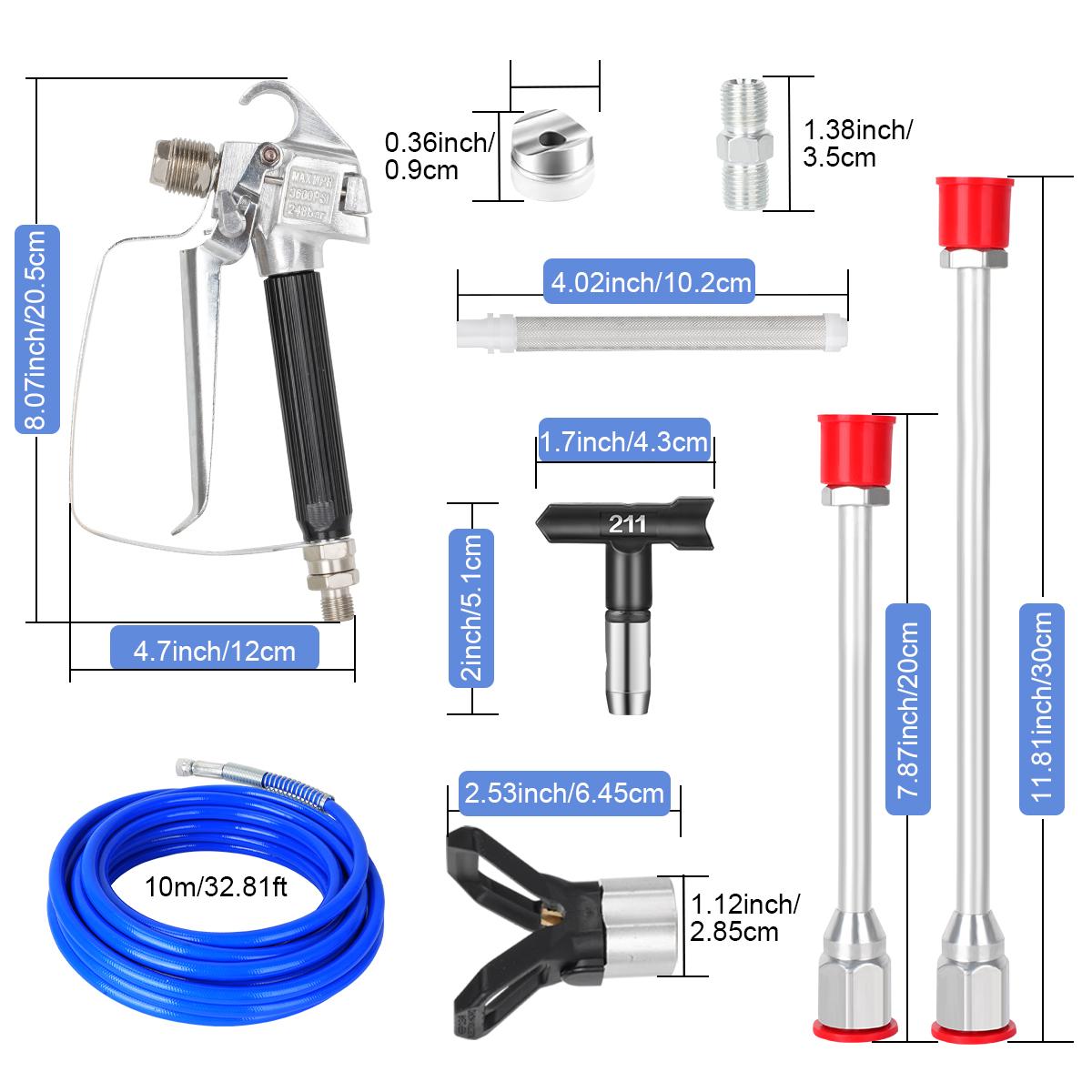 SOARFLY Tools Handheld Airless Paint Sprayer Kit | Universal Paint Spray Gun for Home & Construction | Ideal Gift for Men