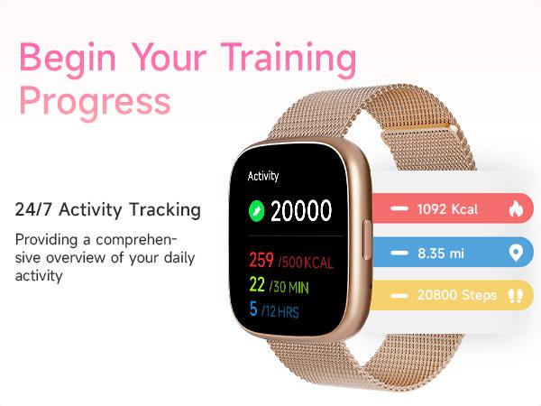 TOOBUR Smart Watch with Answer/Make Calls Fitness Activity Tracker with 100+ Sport Modes & 2 Bands, Sleep Monito，Smart Voice Assistant, Smart Watches for iOS, Android Watch, Ideal Birthday & Holiday Gifts For Men Women