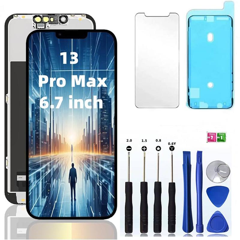 OLED/INCELL for iPhone 13 13Mini 13Pro 13Promax Screen Replacement  , 3D Touch LCD Display Digitizer Frame Assembly with Repair Tools.