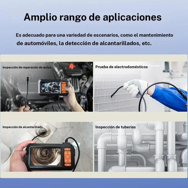 Endoscope Camera with Light, 4.3 Inch IPS Screen, HD 1080P, 8 LED Lights, Ip67 Waterproof, Sewer Inspection Device