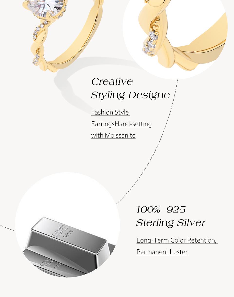 2CT Oval Shape Special Design D VVS1 Synthetic Moissanite Ring  for Women Birthday Gift Jewelry R206