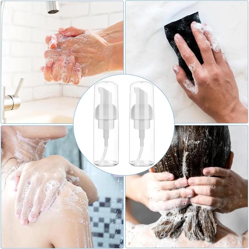 Refillable Cosmetic Foam Bottles 30ml to 100ml Options Sleek Bottle for Labeling Perfect for Travel and Home Use