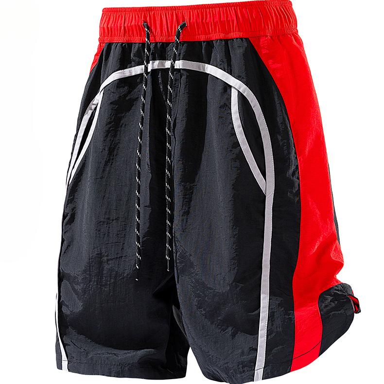 2026 Summer New Men's Quick-Dry Shorts, Ice-Cool Sports Outdoor Beach Shorts, Quick-Dry Shorts with Contrasting Color Waist and Side Curved Line Splicing, Versatile Outdoor Fitness Beach Shorts #   SummerWins