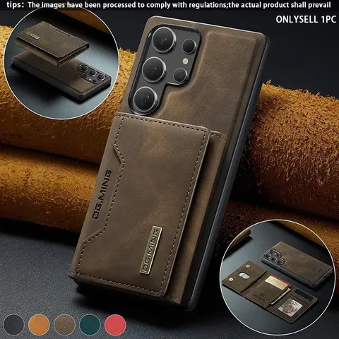 Leather Card Slot Shockproof Phone Case, Smartphone Casing Protector, Compatible with Samsung Galaxy S26 Ultra S25 Ultra S24 Ultra S23 Ultra S22 Ultra, Protective Cover