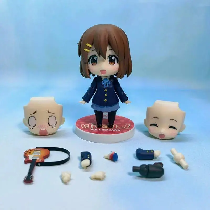 Anime K-ON Hirasawa Yui Nendoroid 2900 Q Version Action Figure Car Ornament Collectible Desktop Decoration Doll Trendy Toy Gift