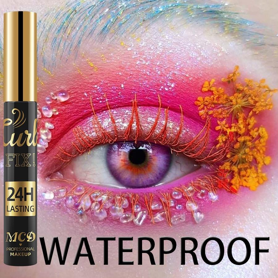 Mcd Makeup Artist 9 Colored Eyelashes Mascaras, 1 Count Thick Curling Volumizing Mascara Pink/Brown/White Eyelash Extensions Enhance Your Eye Makeup's Appeal For Green/Blue Eye Colors