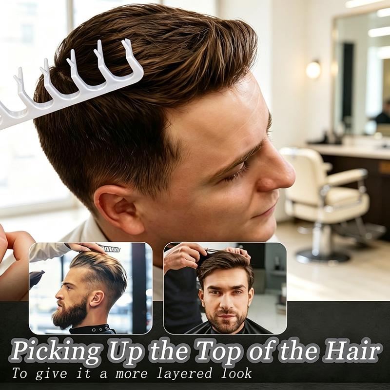 2pcs Men's & Unisex Salon-Grade Hairdressing Set - Styling Tools for Volumizing Top Knots, Slicked Back Pompadours, Pre-Styling Spikes - Portable Compact for Daily Use, Travel, All Hair Types