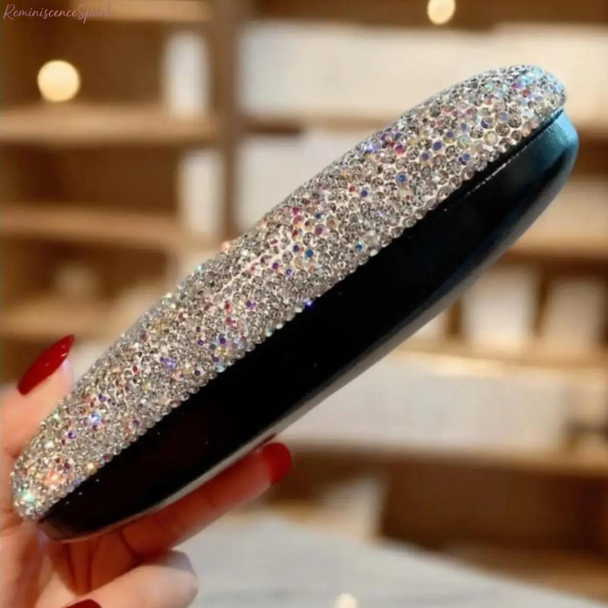 Sparkle Rhinestone Glasses Case, Glam Luxury Protective Storage Holder for Sunglasses, Fashion Portable Accessory Ideal for Travel, Daily Carry & Premium Gift Giving