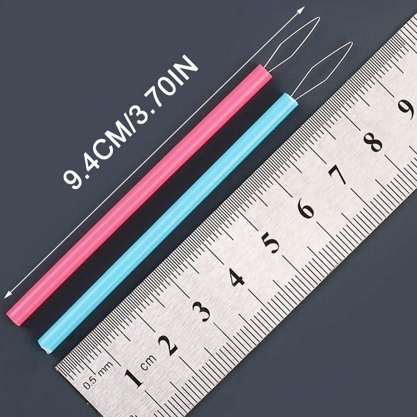 Plastic Beading Tool Set, Round Needle Threader for DIY Jewelry Making, Durable Sewing Kit for Seniors, Random Colors, Perfect Gift, Sewing Supplies Crafts