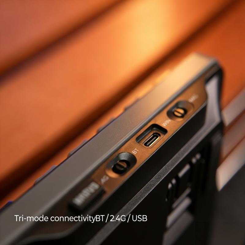 101 Key Tri-Mode Mechanical Keyboard, Mechanical Gaming Keyboard, 2.4g/Bluetooth-compatible 5.0/wired, Gasket Structure, Hot Swap Axis, 16 RGB Effects, 4000mah Battery