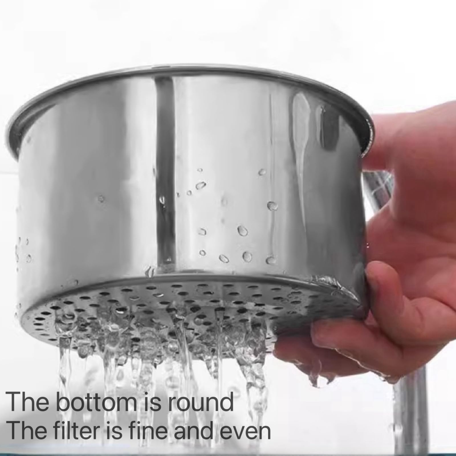 Stainless Steel Swan Sink Strainer Basket Kitchen Sink Drain Filter Durable Mesh Design for Efficient Water Drainage Easy Clean Storage Solution