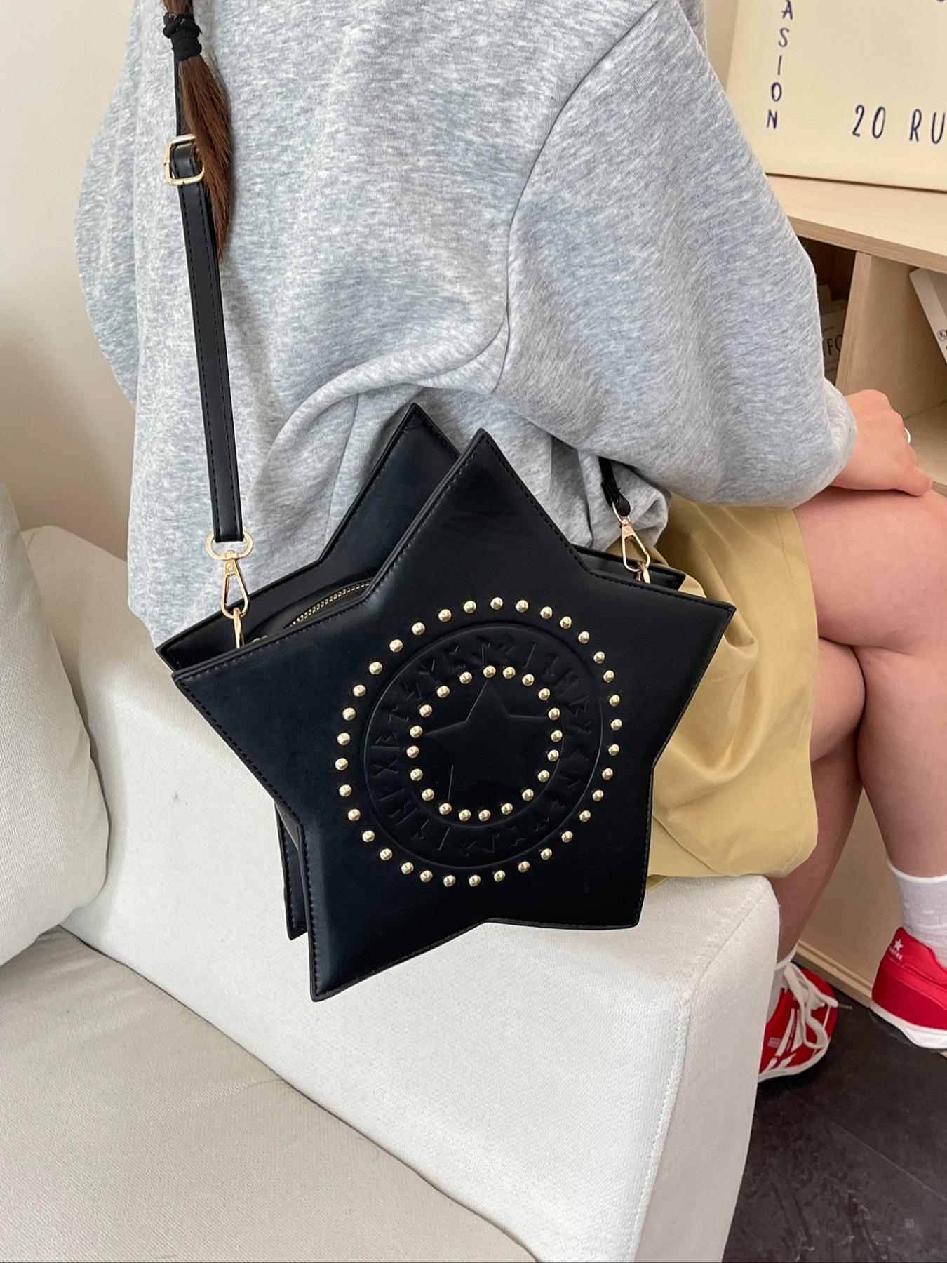 Trendy Star Crossbody Shoulder Bag, 2026 New Fashionable PU Material, Casual Style for All Seasons, Ideal for Travel and Daily Use