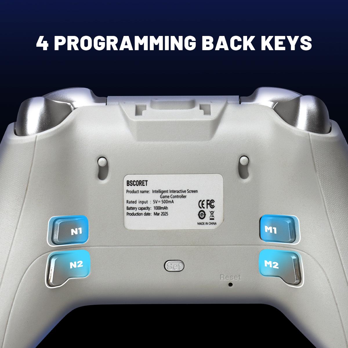 Interactive Screen Wireless Gaming Controller for PC/Switch/Switch 2 ...