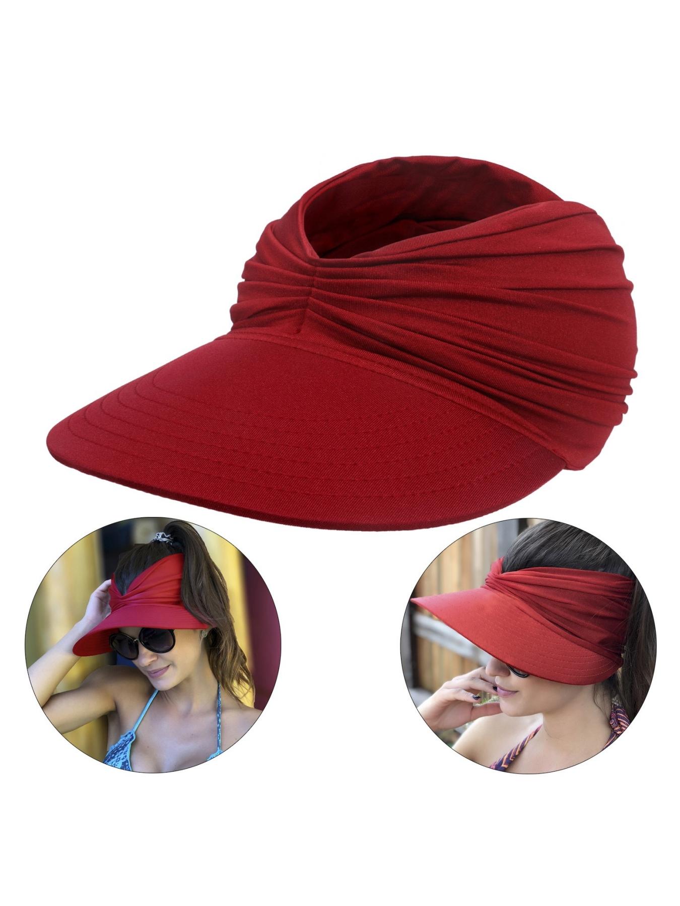 Women's Sun Protection Wide Brim Hat, Casual Outdoor Beach Sun Hat for Women & Girls, Fashion Accessories for Traveling & Beach Party