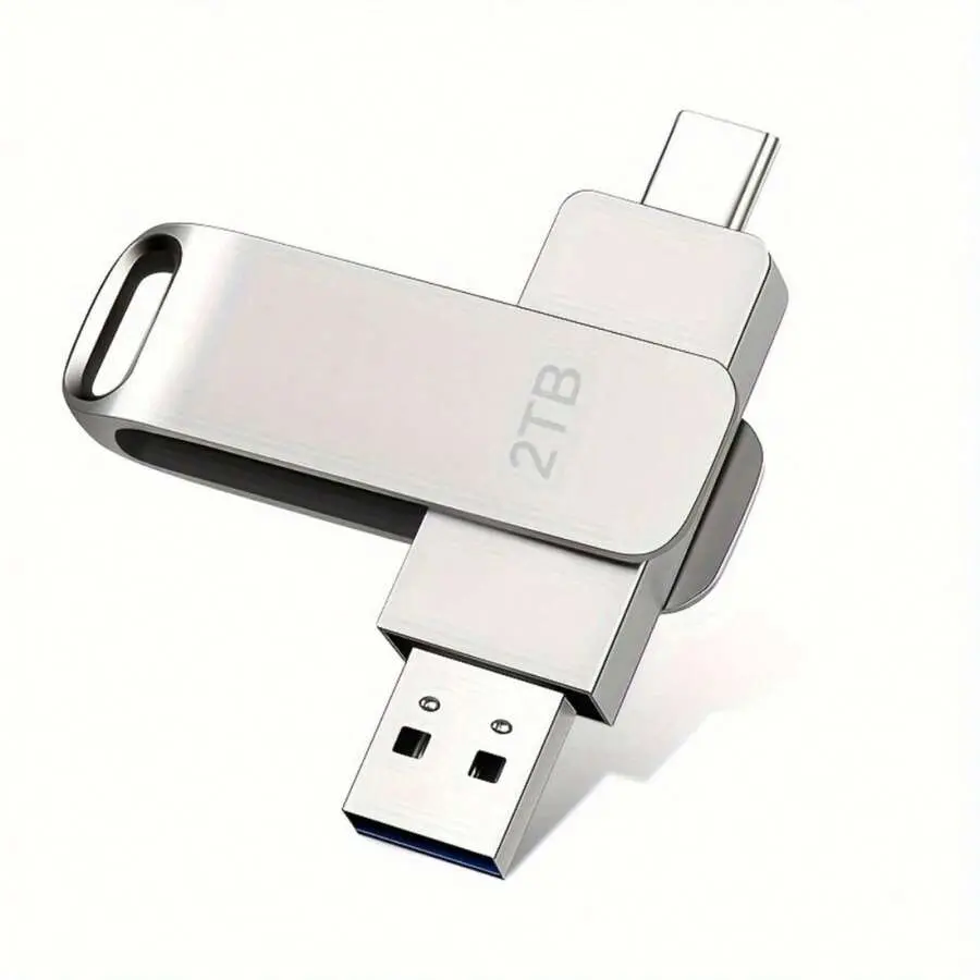2TB USB External USB Flash Drive TYPE-C 2TB USB 2.0 Thumb Drive PC,, Desktop Storage