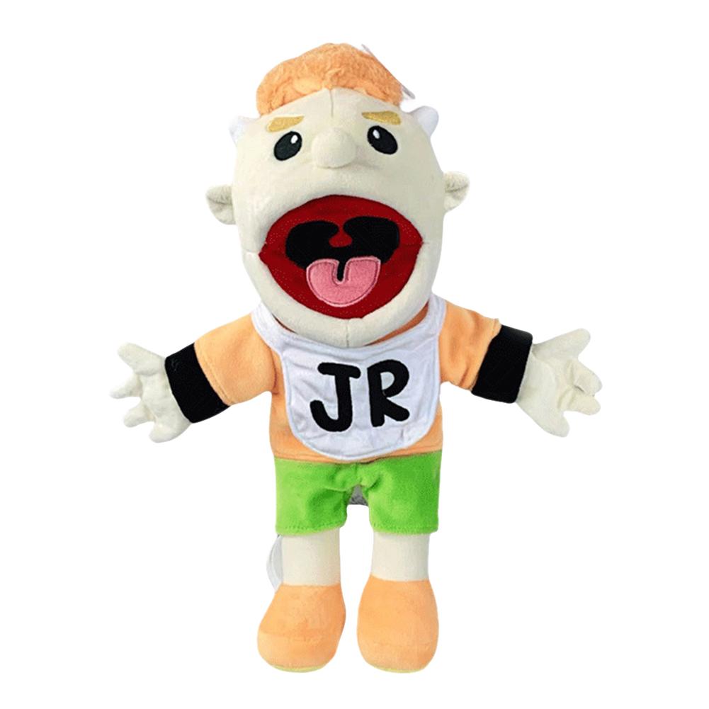 Jeffy Hand Puppet Feebee Rapper Zombie Plush Doll Toy Talk Show Muppet Parent-child Activity Playhouse Birthday Gift for Kids
