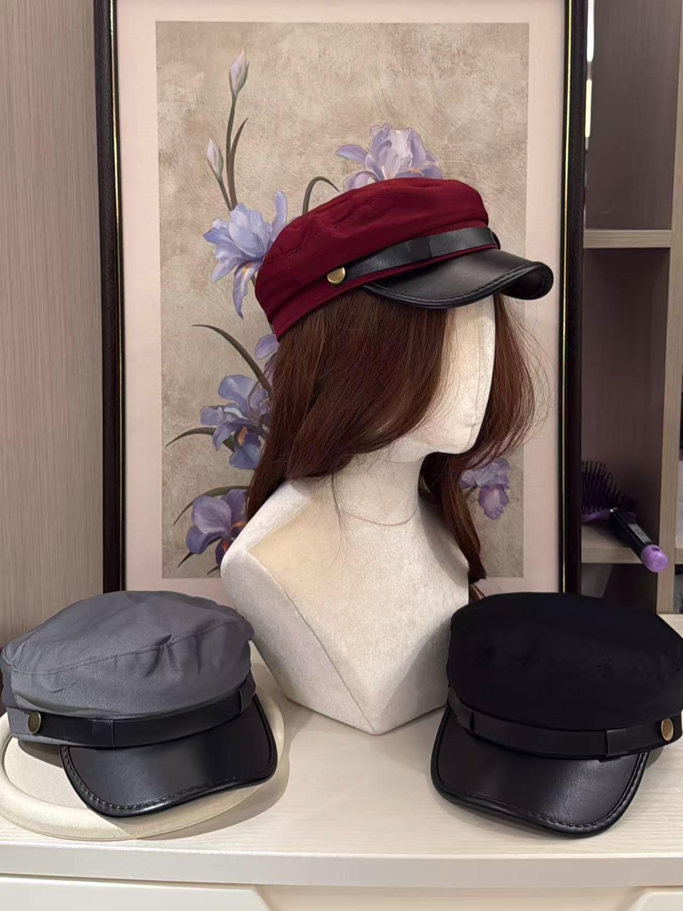 Women's Solid Color Beret Hat, Fashion Painter Cap & Newsboy Design, Perfect for Daily Wear, Urban Style, Multifunctional Women's Accessory