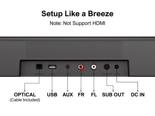 ULTIMEA Aura A40 7.1ch Virtual Surround Soundbar – Entry Level 4 Adjustable Speakers, 121 EQ Presets, Subwoofer, Wall-Mountable Budget Edition.Audio.Smartphone. Bluetooth. Sound Bar. TV