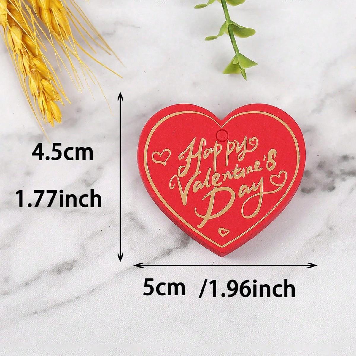 Valentine's Day Gift Tags, Letters, Heart Shaped Paper Labels, Party Decor, Holiday Gifts, Special Occasions