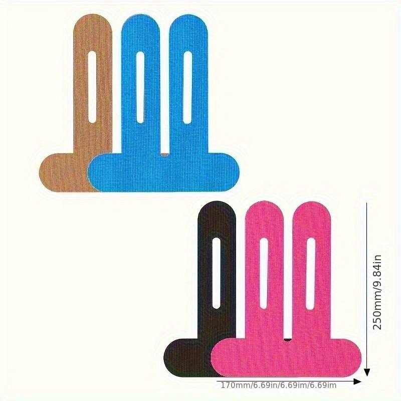 10 Piece Elastic Sports Muscle Tape, Multi-Color Knee Biomechanical Tape, Pre-Cut Small Sport Tape for Running Cycling Hiking