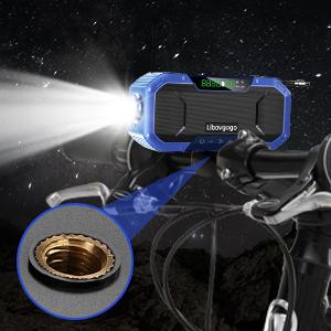 Emergency Radio Waterproof Bluetooth Speaker,Portable Digital AM FM Radio with Flashlight,Reading Lamp,Hand Crank NOAA Weather Radio with Solar Panel,5000mAH Cell Phone Charger,Emergency Survival Kit