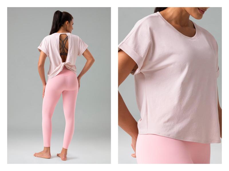 Colorfulkoala Women's Loose-Fit Batwing Sleeve Top – Back Twist Design, Crew Neck, Mid-Length, Eco Sorona Fabric