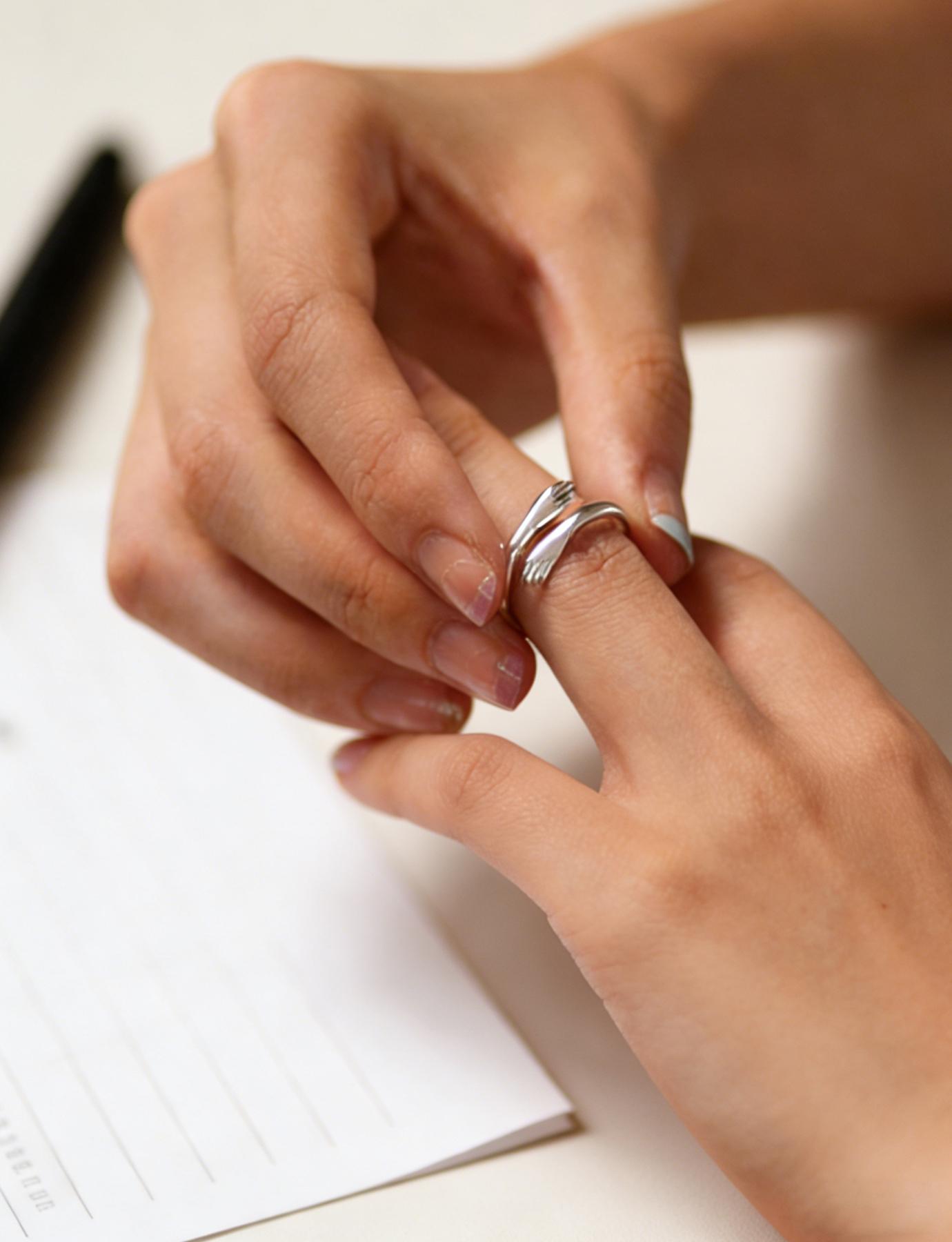 Granddaughter Hug Ring, Hopeful Adjustable Copper Band, Elegant Daily Wear Jewelry, Perfect Gift for Birthdays & Graduations