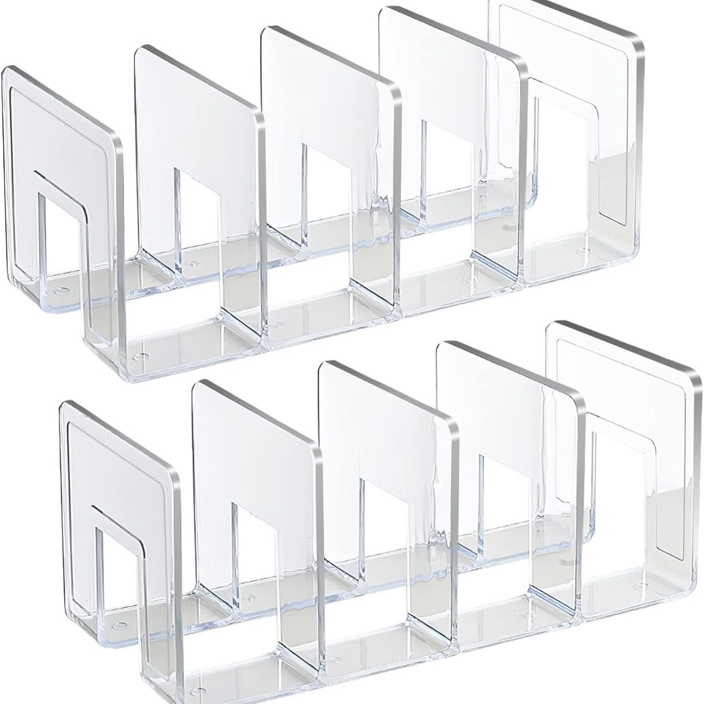 2-Pack Transparent 4-Compartment Bag Organizer, Closet Divider for Handbags, Scarves, Ties, Rack Storage Solution, Essential Wardrobe Accessory