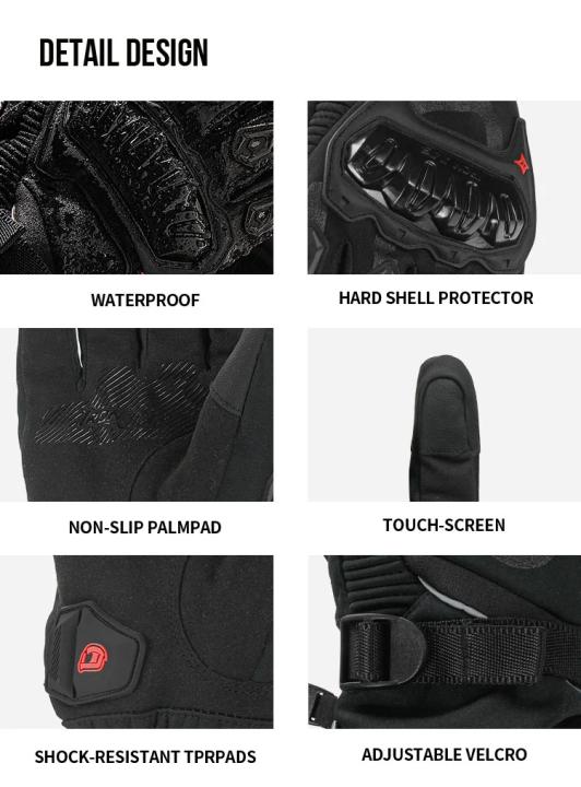Waterproof Heated Motorcycle Gloves | AXE01H