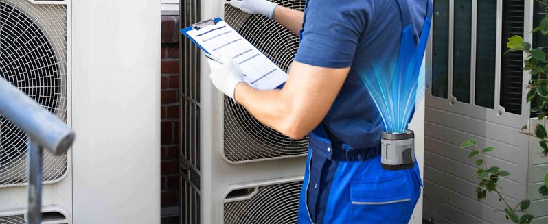 Lentorgi-Portable Fan,Clip Fan Rechargeable With stand,4 Speeds Strong Airflow Small Fan Waist,Weight reduction design,for Travel Camping Outdoor Jobsite,Camping Essentials-Black and Gray