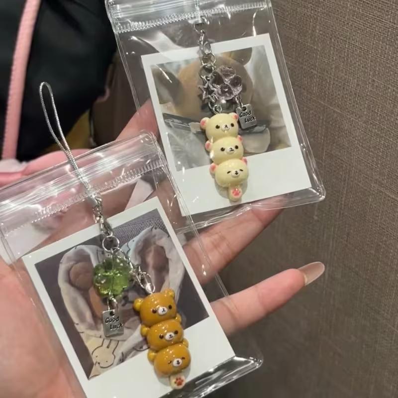 1 Piece Tanghulu Bear Super Cute Bear Mobile Phone Chain Charm & CCD Pendant, Ideal Gift for Friends, Perfect Choice for Valentine's Day to Give to Your Beloved