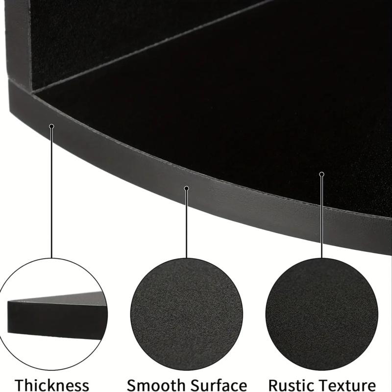 Creative 5-Tier Wall-Mounted Triangle Storage Rack, Multifunctional Decor Organizer for Living Room Kitchen and Bedroom, No Drill Space-Saving Solution, Wall Mounted Shelf