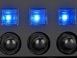 Nilight 8-Gang Pre-Wired Waterproof Rocker Switch Panel - 8-Gang Setup, Resettable Circuit Breakers (5A,10A,15A), LED Backlight, 3-Pin 12V-24V ON-Off Toggle Switches, Screw Included, Easy Installation, for Most DC 12V-24V Cars, Caravan, Marine Boat