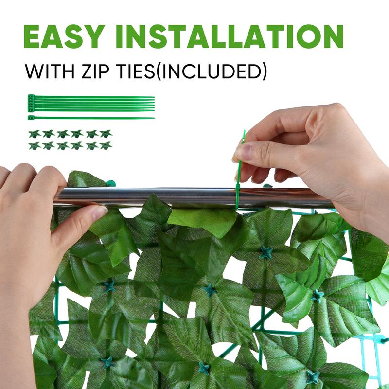 Kerilyn 12/24 Pieces 20"x 20" Artificial Boxwood Panel, Grass Wall Panel, Boxwood Hedge Wall Panels UV Protected Suitable for Artificial Green Wall Decor, Fence Garden Wedding Backyard Decor