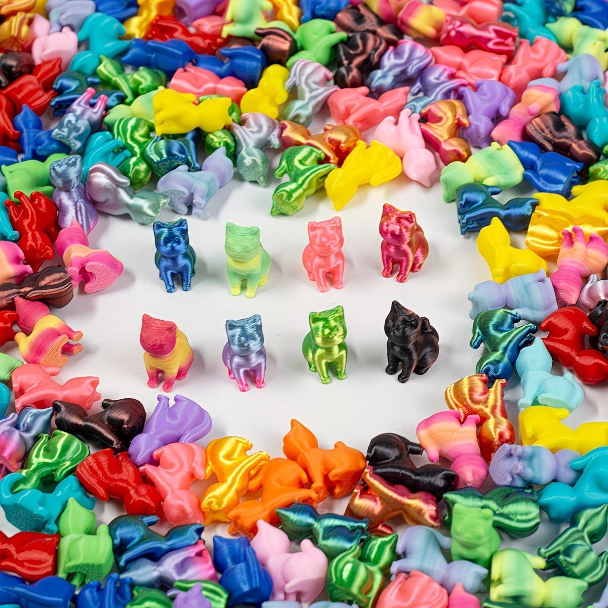 3D Printed Mini Cat Statue, Adorable Room and Bathroom Decor, Perfect Gift for Cat Lovers, Halloween and Christmas Home Decoration