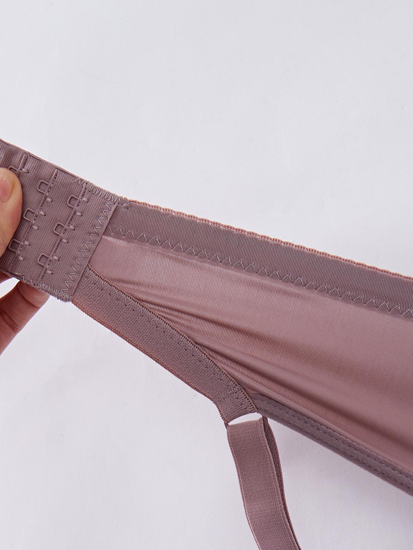 6 Piece Sexy Comfortable Push-Up Bra Set, Pure Color Medium Steel Support Women's Underwear, Fitted Lined Buckle Everyday Bras for All Seasons