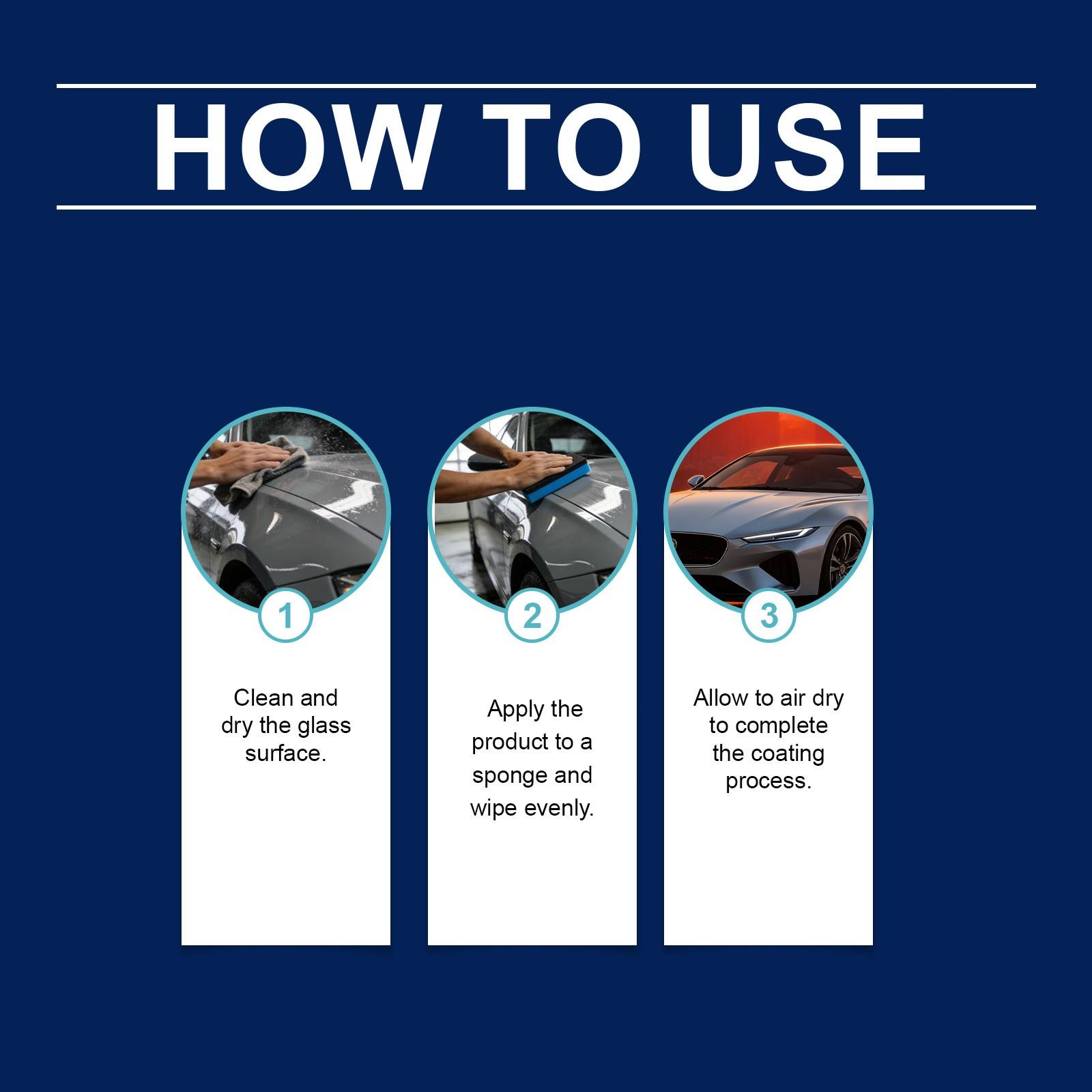 Homonth Coating Kit, Dirt Removal, Renovation, Scratch Prevention, Glossy Car Surface Care, Paint Protection, Renewal Coating Agent