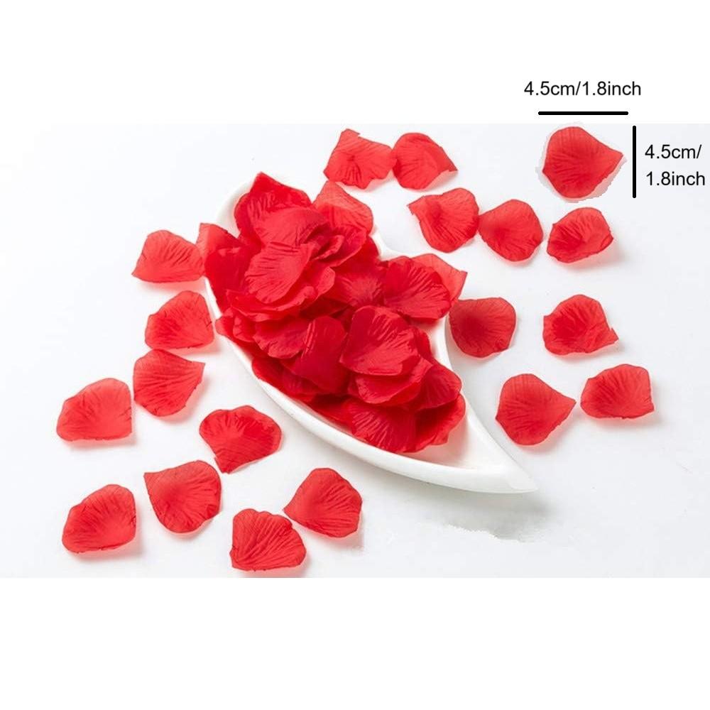 100pcs Artificial Rose Petals, DIY Spring Decorations, Wedding Birthday Party Supplies, Romantic Home Decor, Valentine Gift