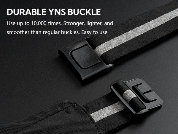 WATERFLY   Fanny Pack: Breathable 3 Pocket Waist Bag for Men Women Workout Exercise Fitness   Fits ALL  - Runner Marathon Jogging Race  With Bib Clip