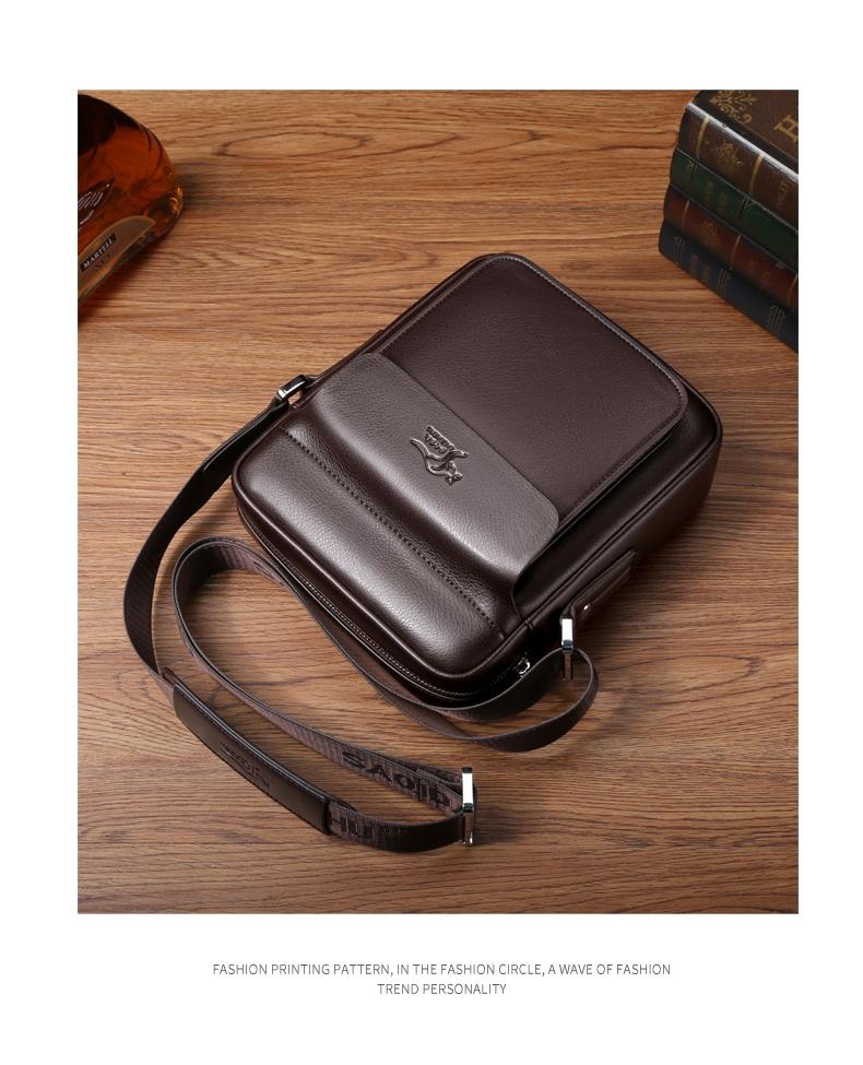 Men's Square Crossbody Bag, PU Leather Shoulder Bag, Stylish Casual Chest Messenger Bag, Durable and Versatile Accessory for Daily Use, Belt Shoulder Bags