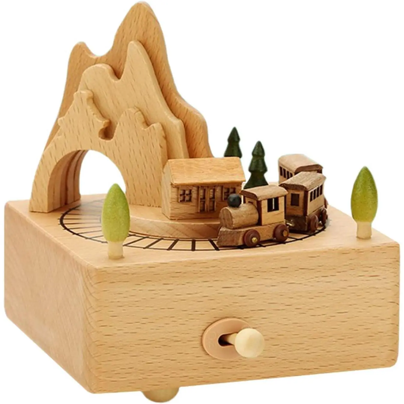 Classical Music Box Revolving Musical Boxes Christmas Birthday Valentine's Day Gifts for Lover Boyfriend Girlfriend Husband Wife Plays Here Comes The Sun